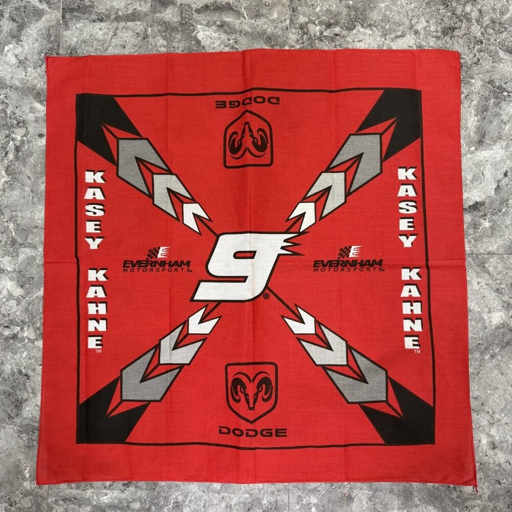 Nascar Kasey Kahne # 9 Dodge Collectible 21" Bandana Red White